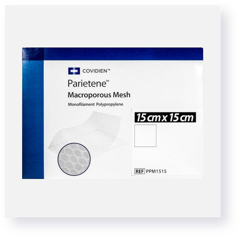Malla parietene polipropileno 15 x 15 cm Covidien